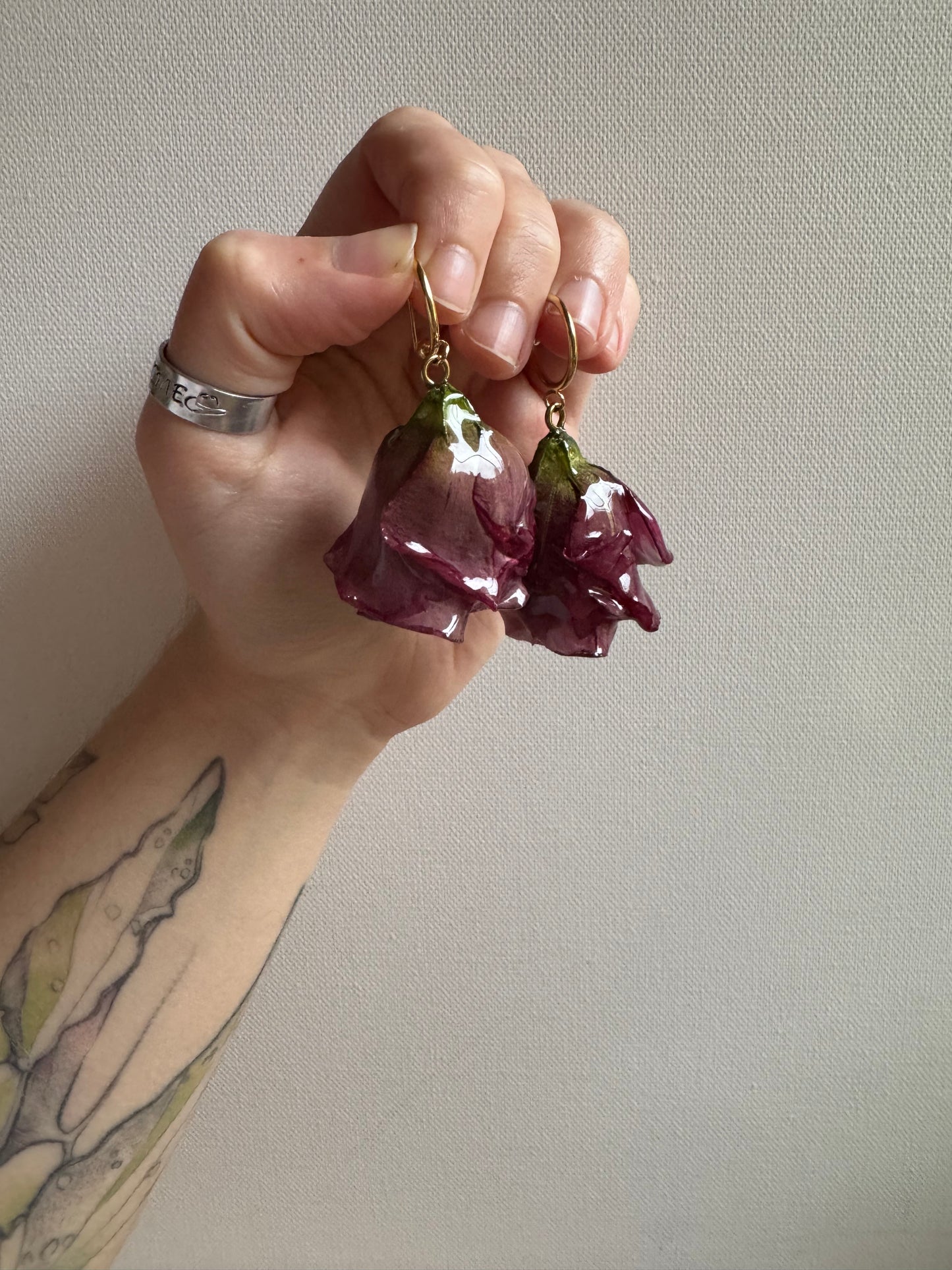 Real rose hoops