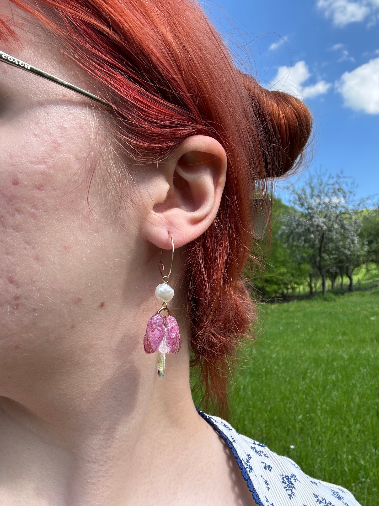 Bleeding hearts hoops