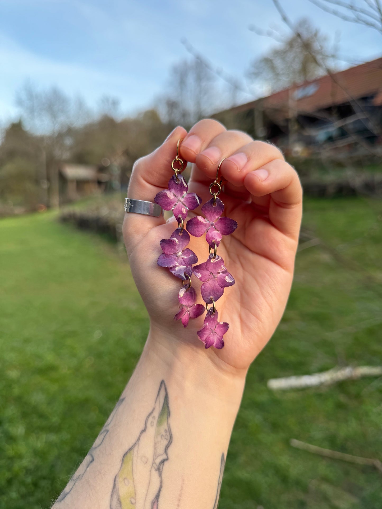 Pink hydrangea stacked Huggies SYLLIA