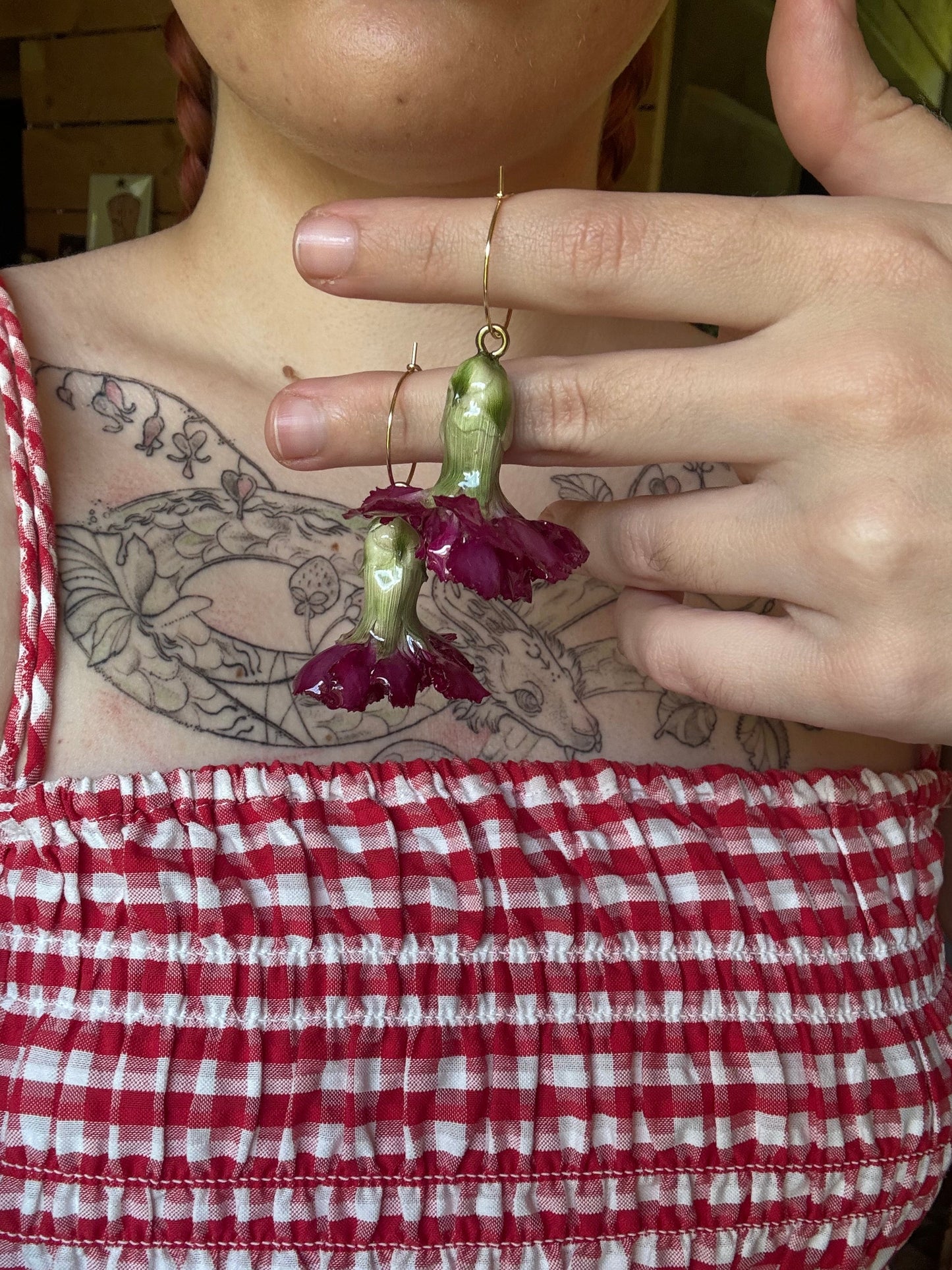 Carnation hoops SYLLIA