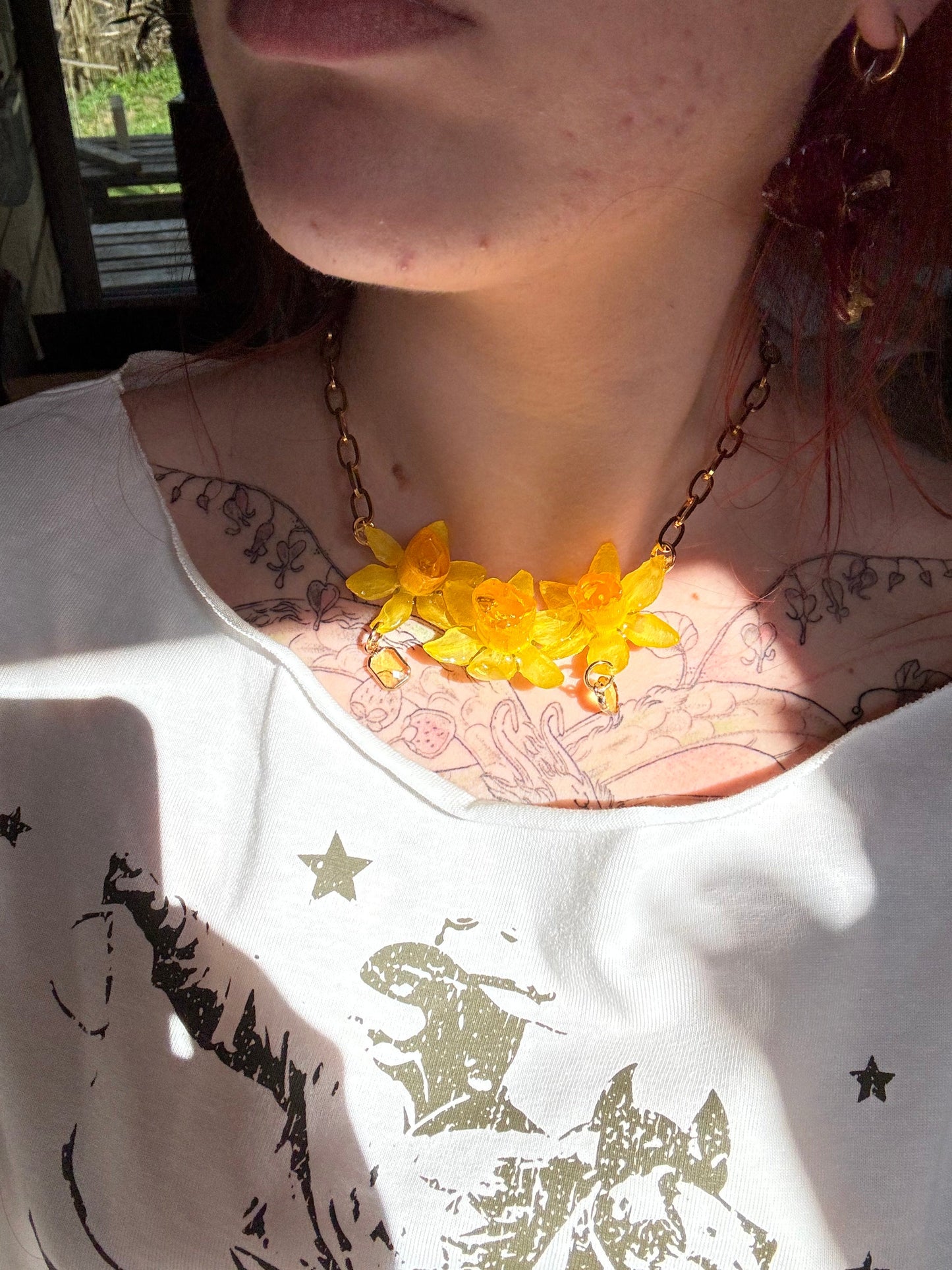 Daffodils choker SYLLIA