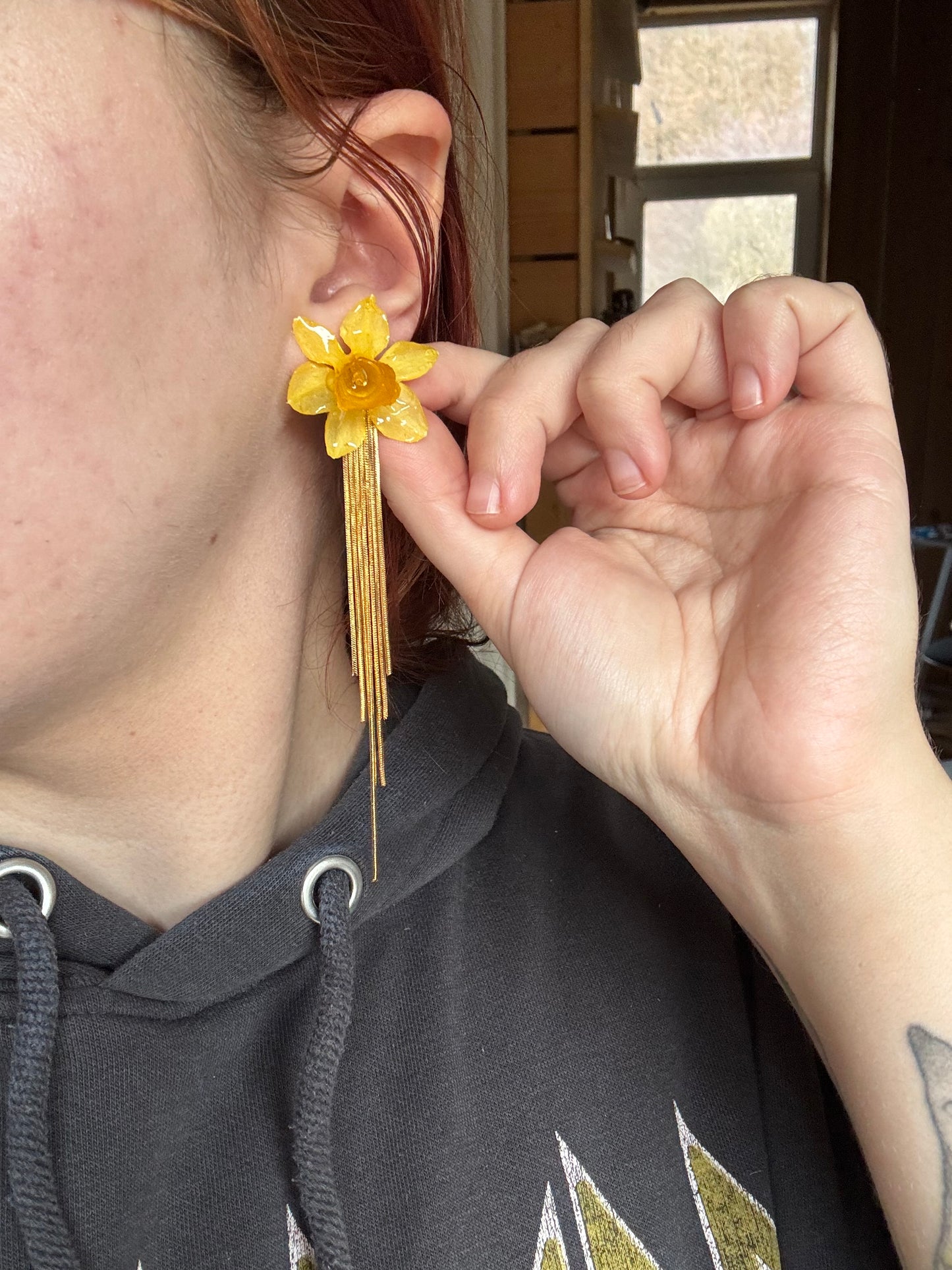 Daffodil tassels earrings SYLLIA