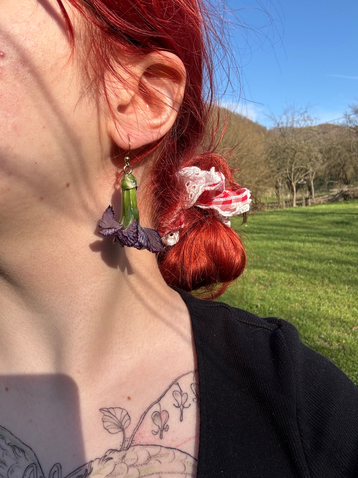 Carnations earrings