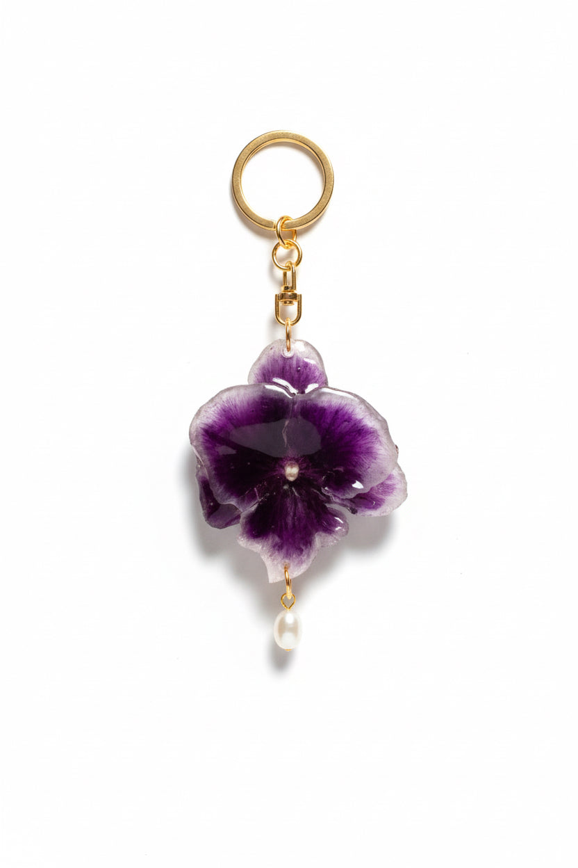 Orchid keyring SYLLIA