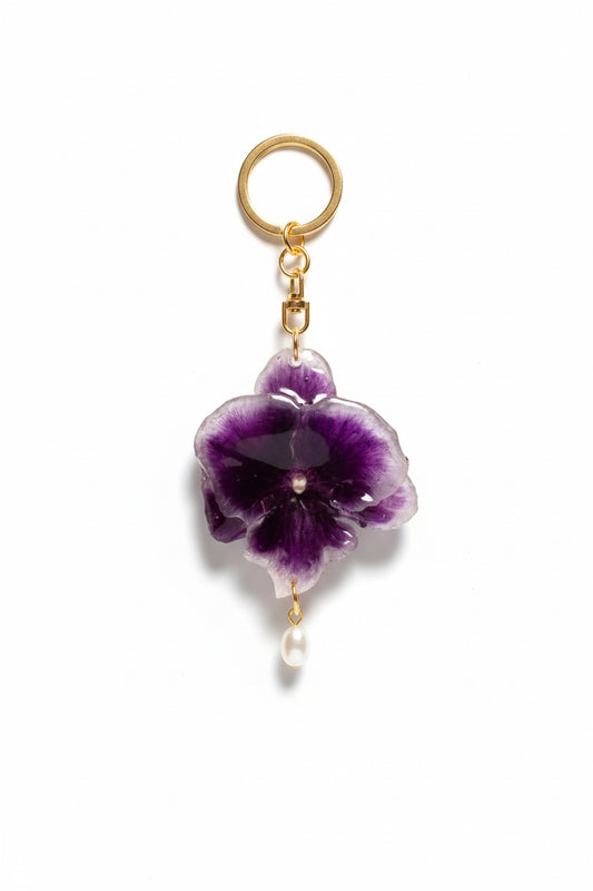 Orchid keyring SYLLIA
