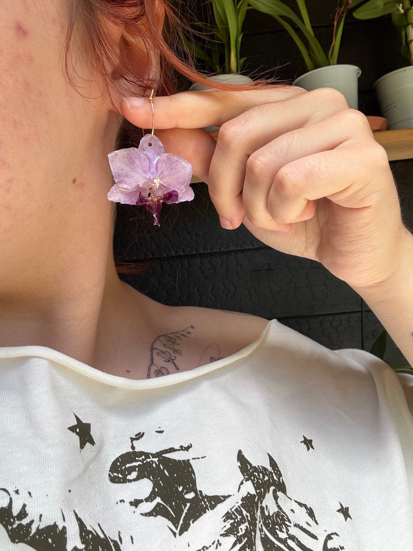 Orchid hoops purple