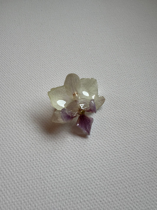 White orchid brooch