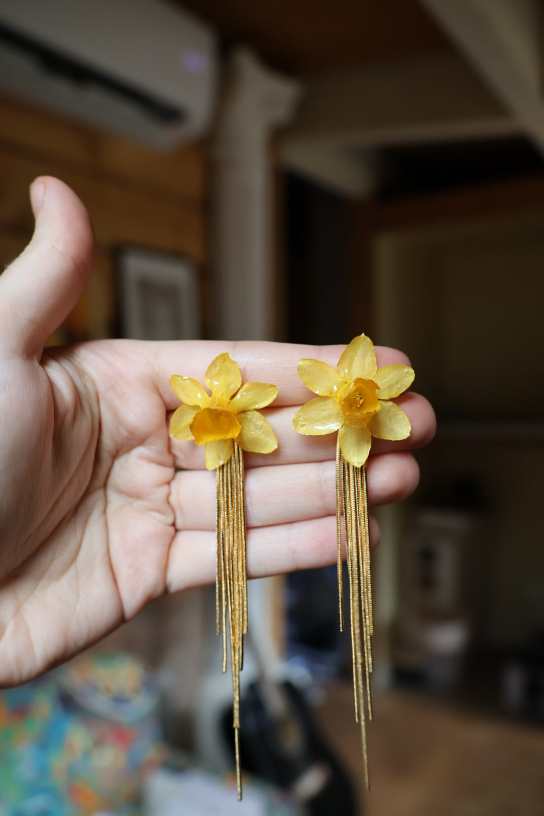 Daffodil tassels earrings SYLLIA