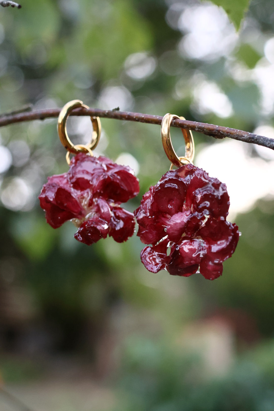 Red carnations hoops SYLLIA
