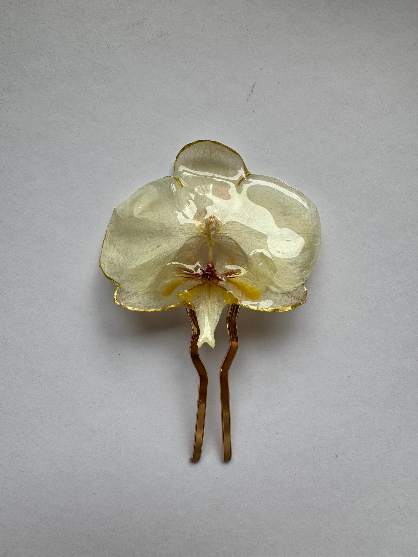 Real orchid hair comb Bridal jewelry