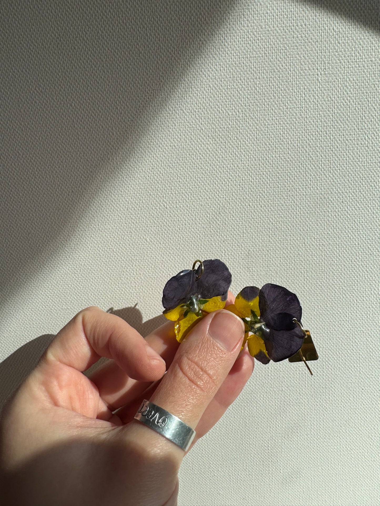 Pansy earrings