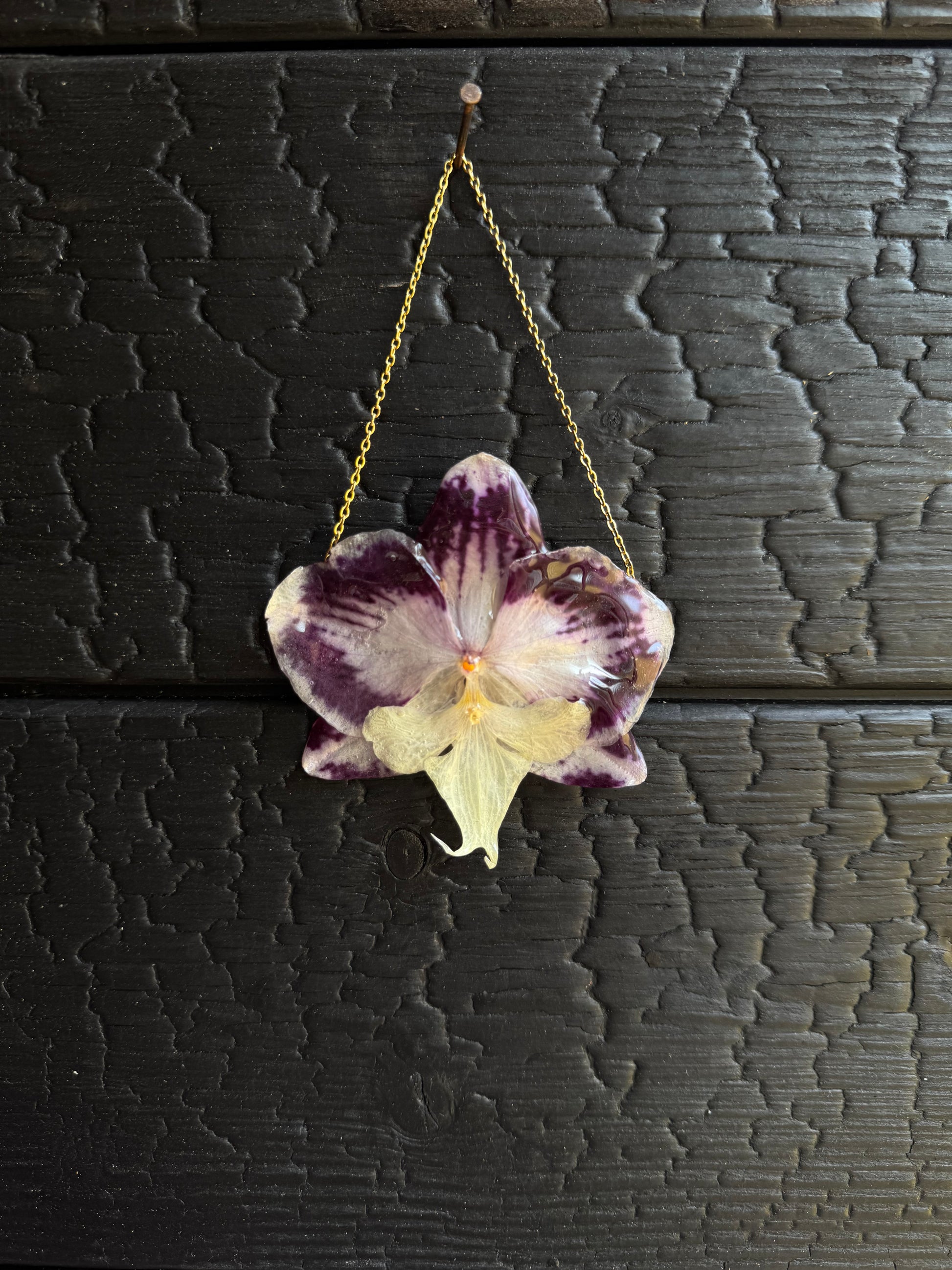 Purple orchid wall hanging SYLLIA