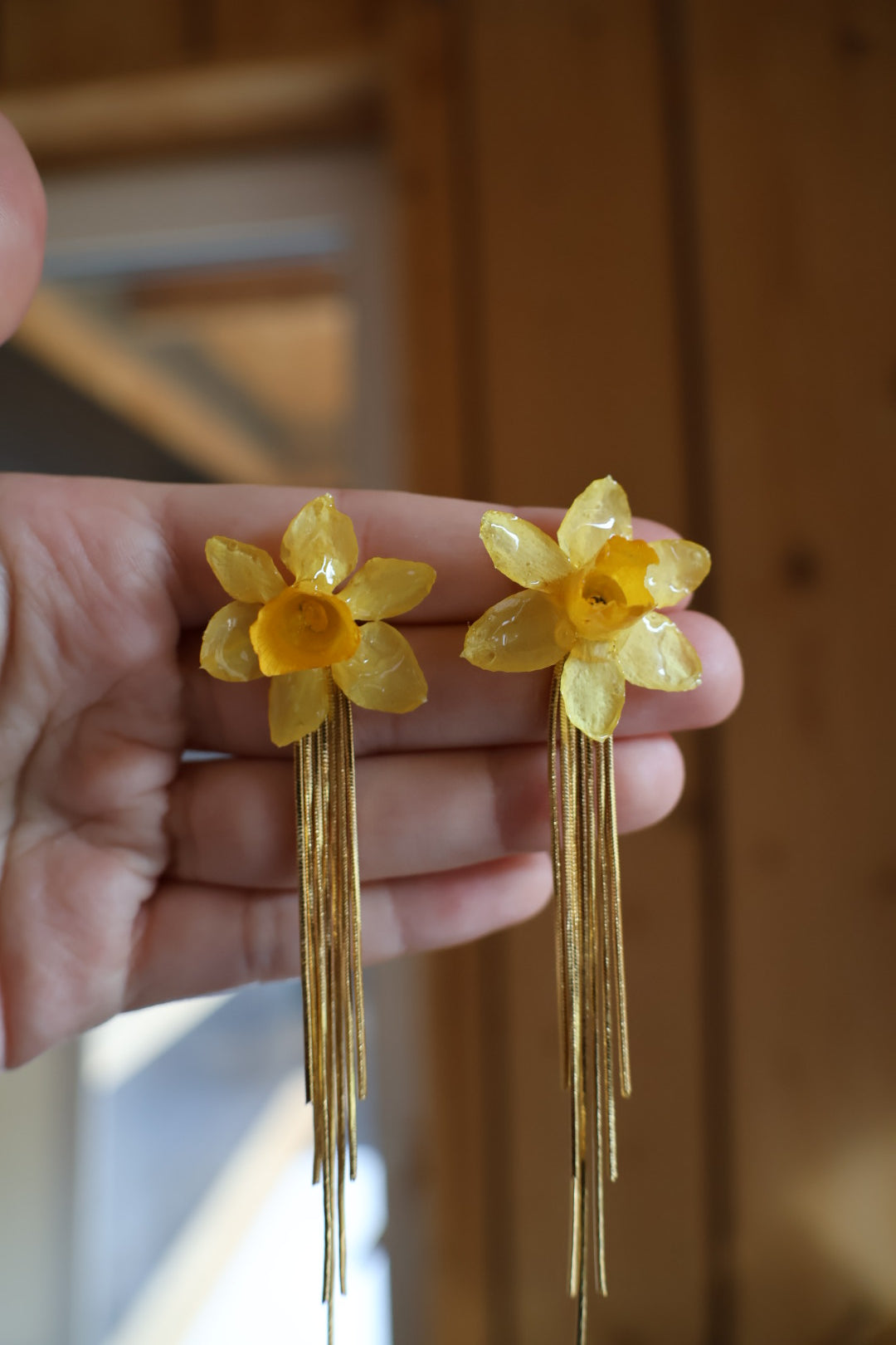 Daffodil tassels earrings SYLLIA