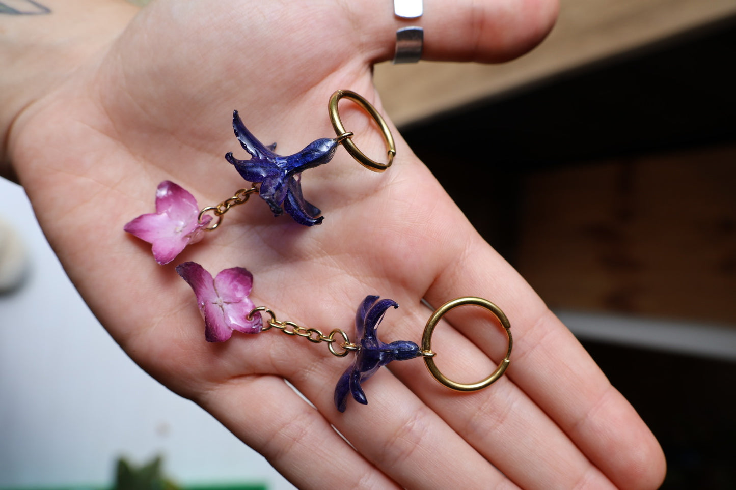 Hyacinth and hydrangea hoops