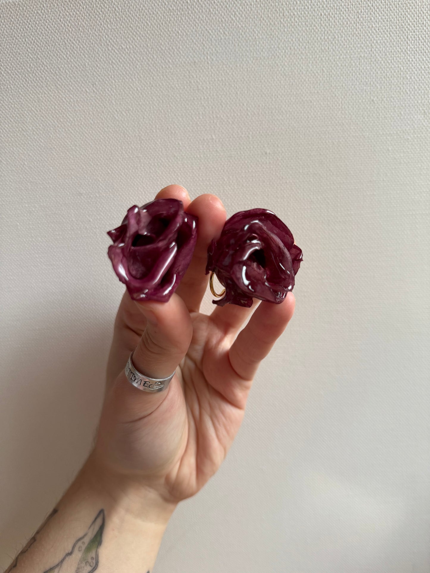 Real rose hoops