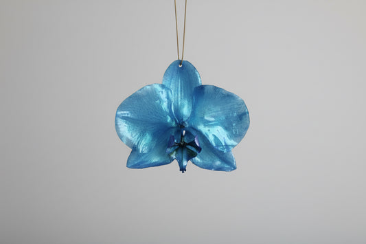 Blue chroma orchid necklace SYLLIA