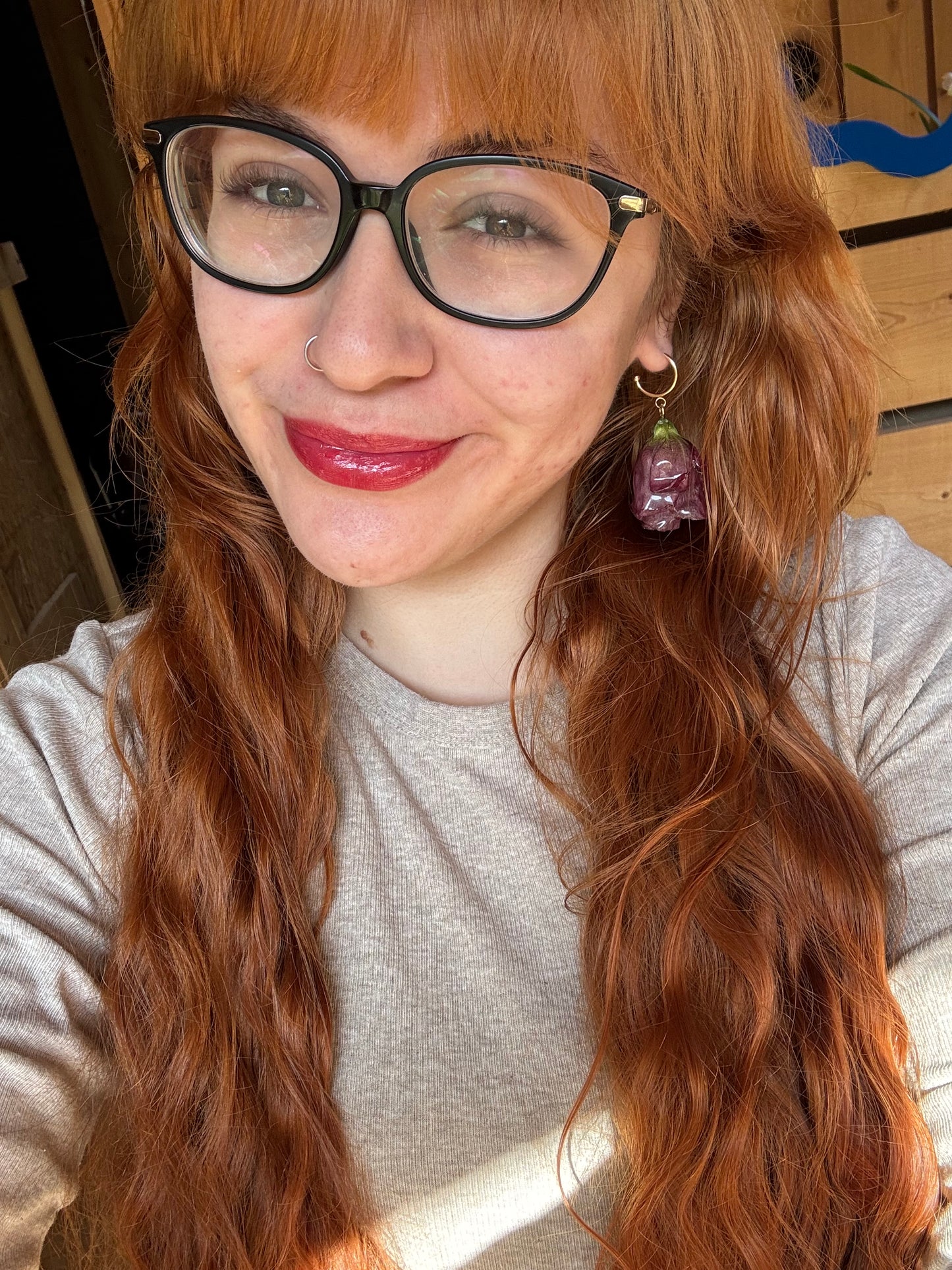 Real rose hoops