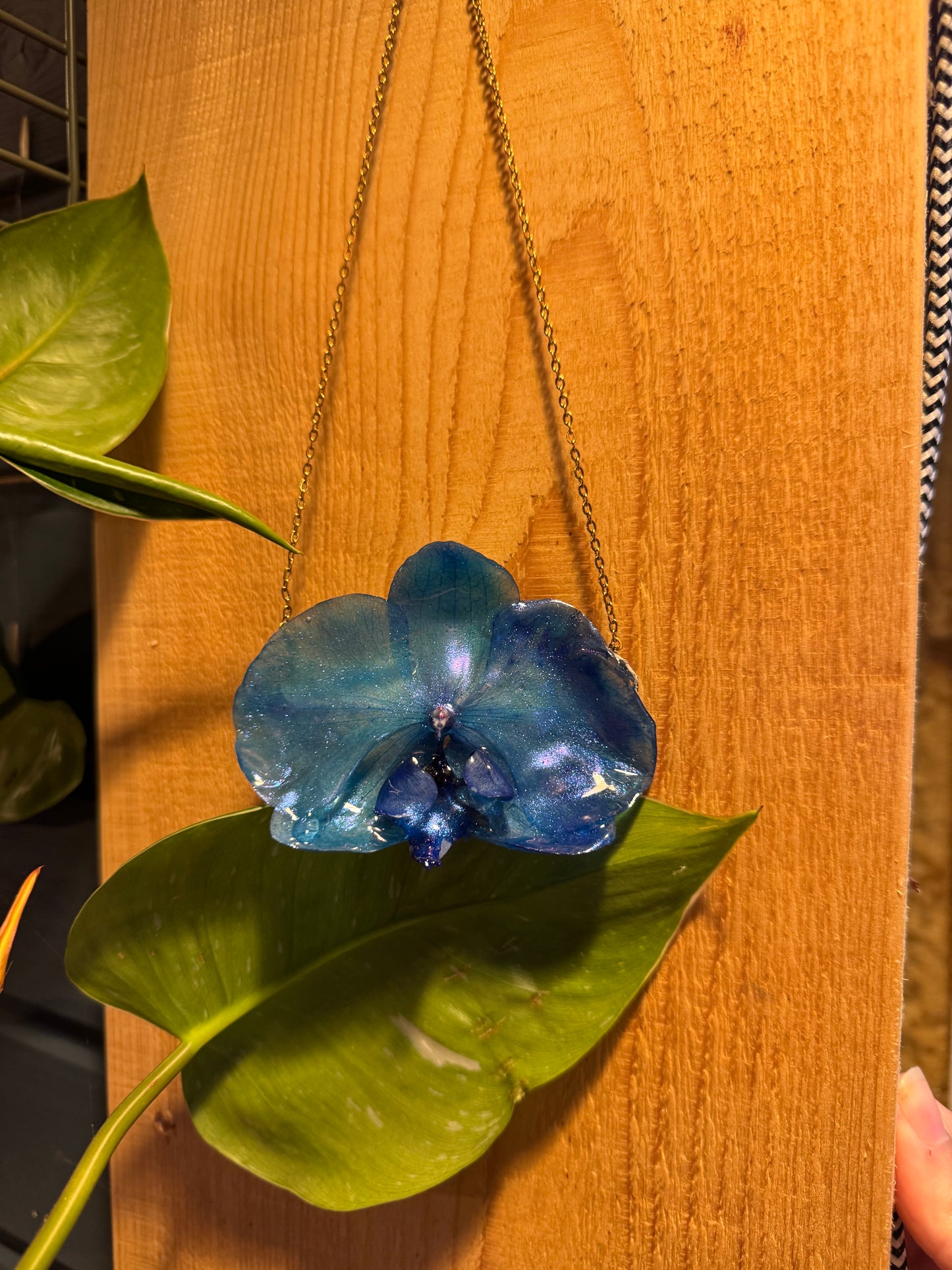 Blue orchid wall hanging SYLLIA