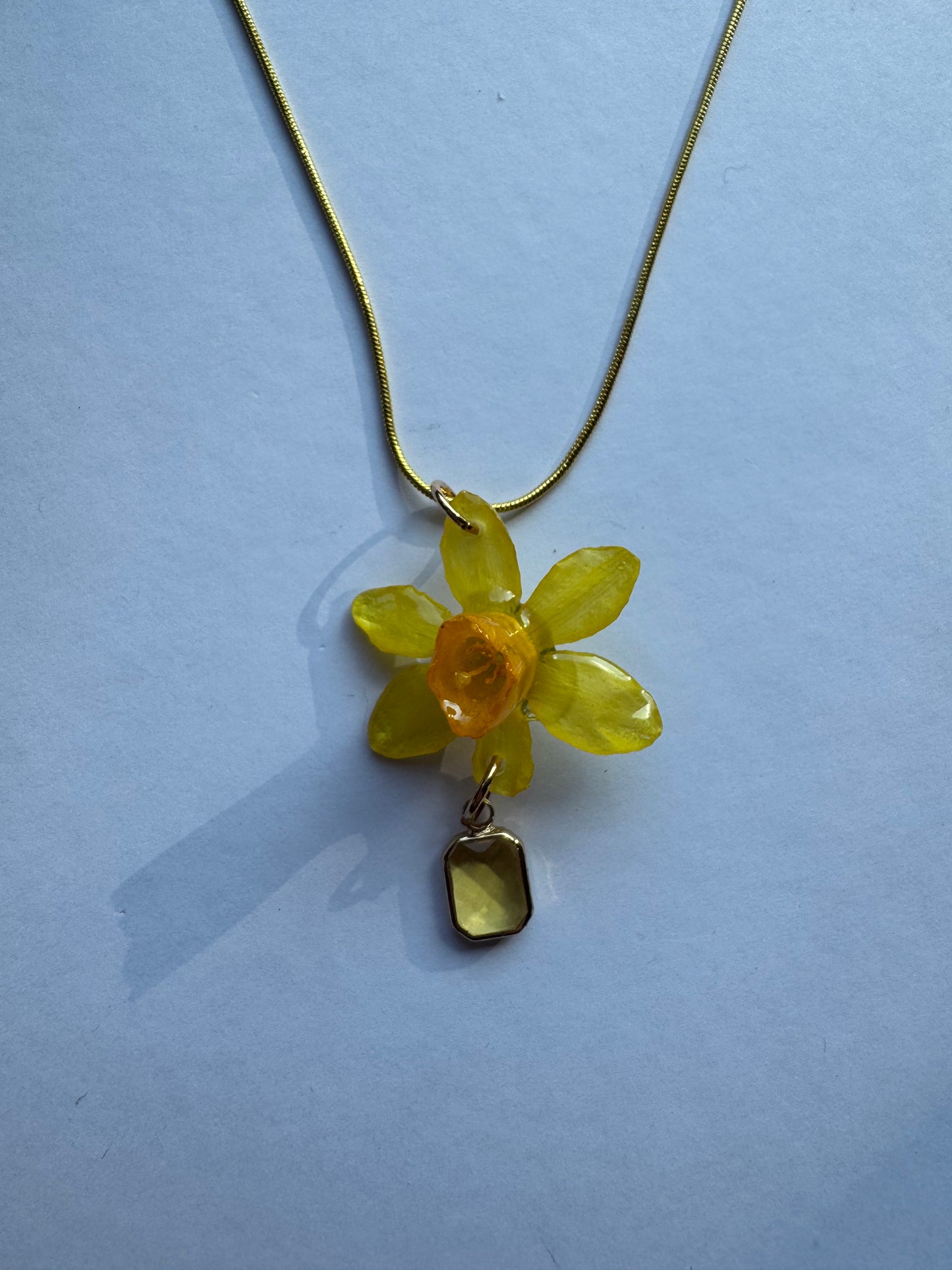 Daffodil necklace
