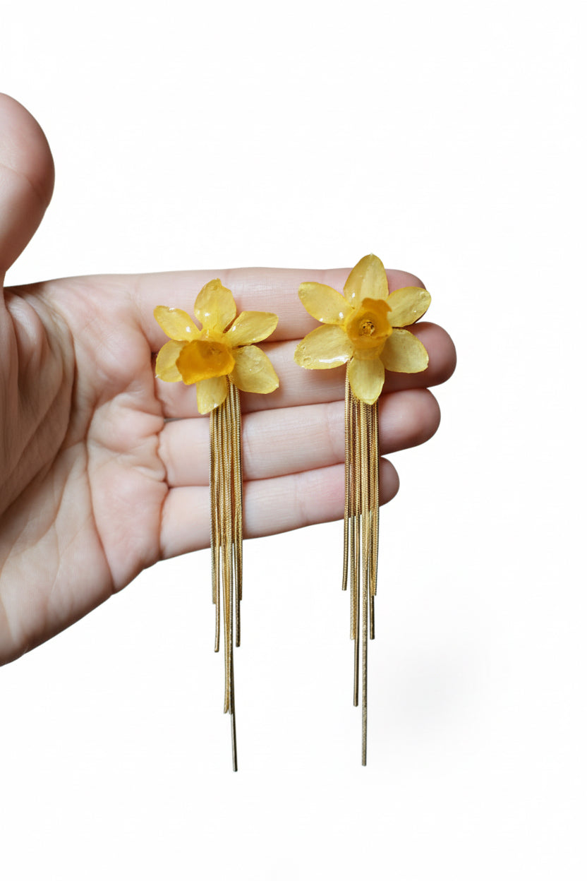 Daffodil tassels earrings SYLLIA