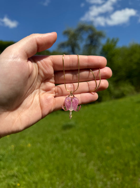 Bleeding hearts necklace