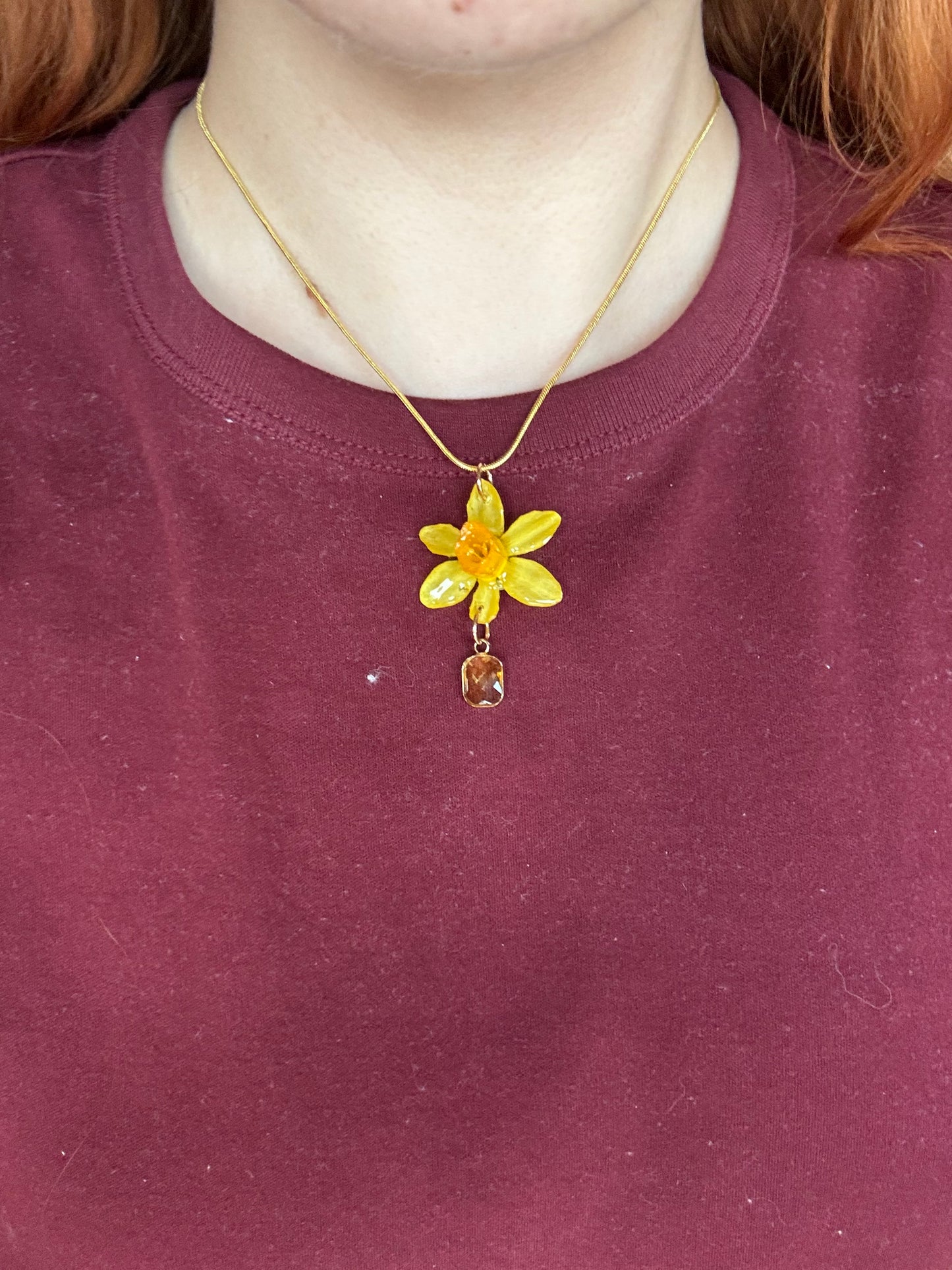 Daffodil necklace