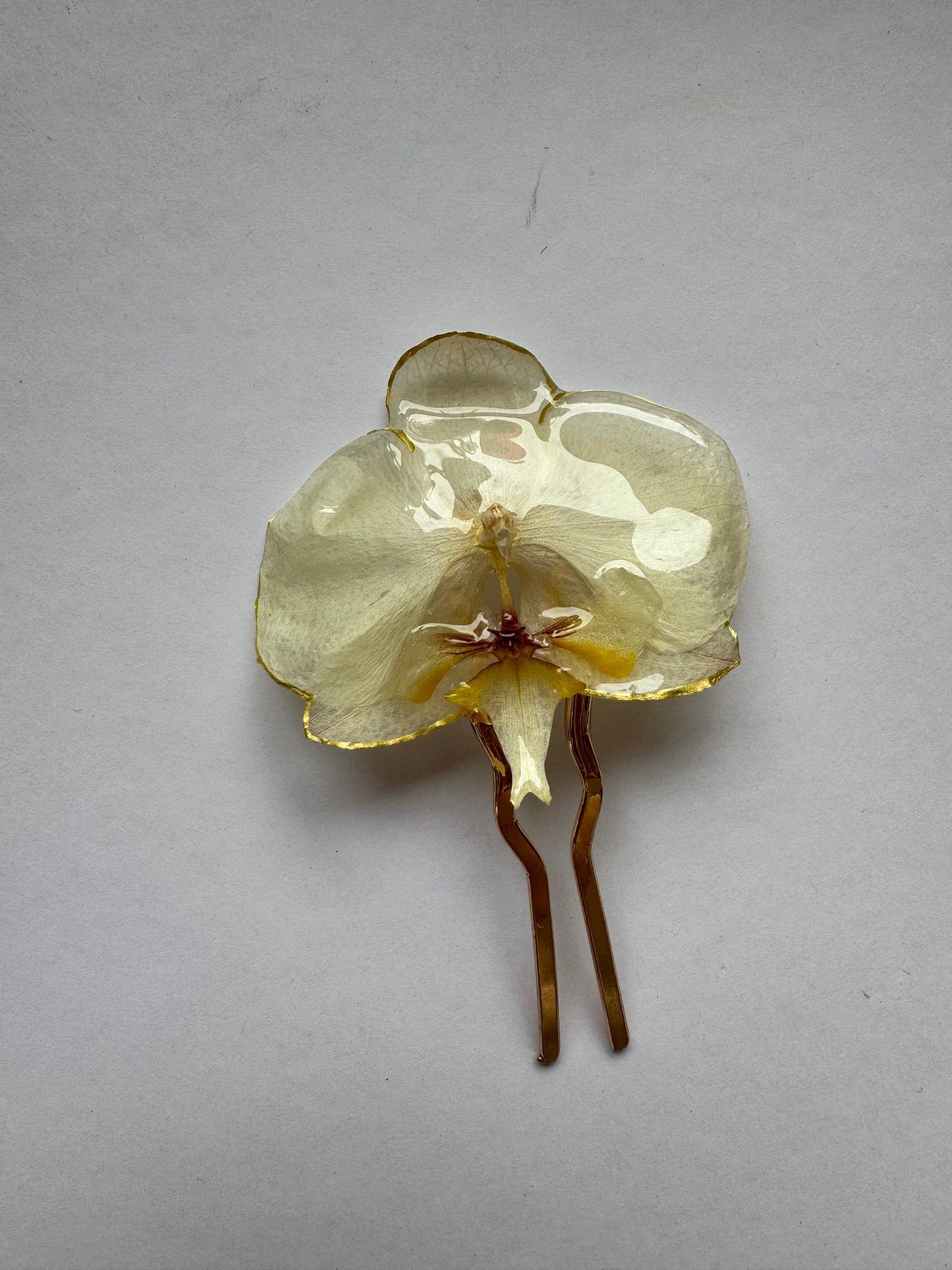 Real orchid hair comb Bridal jewelry