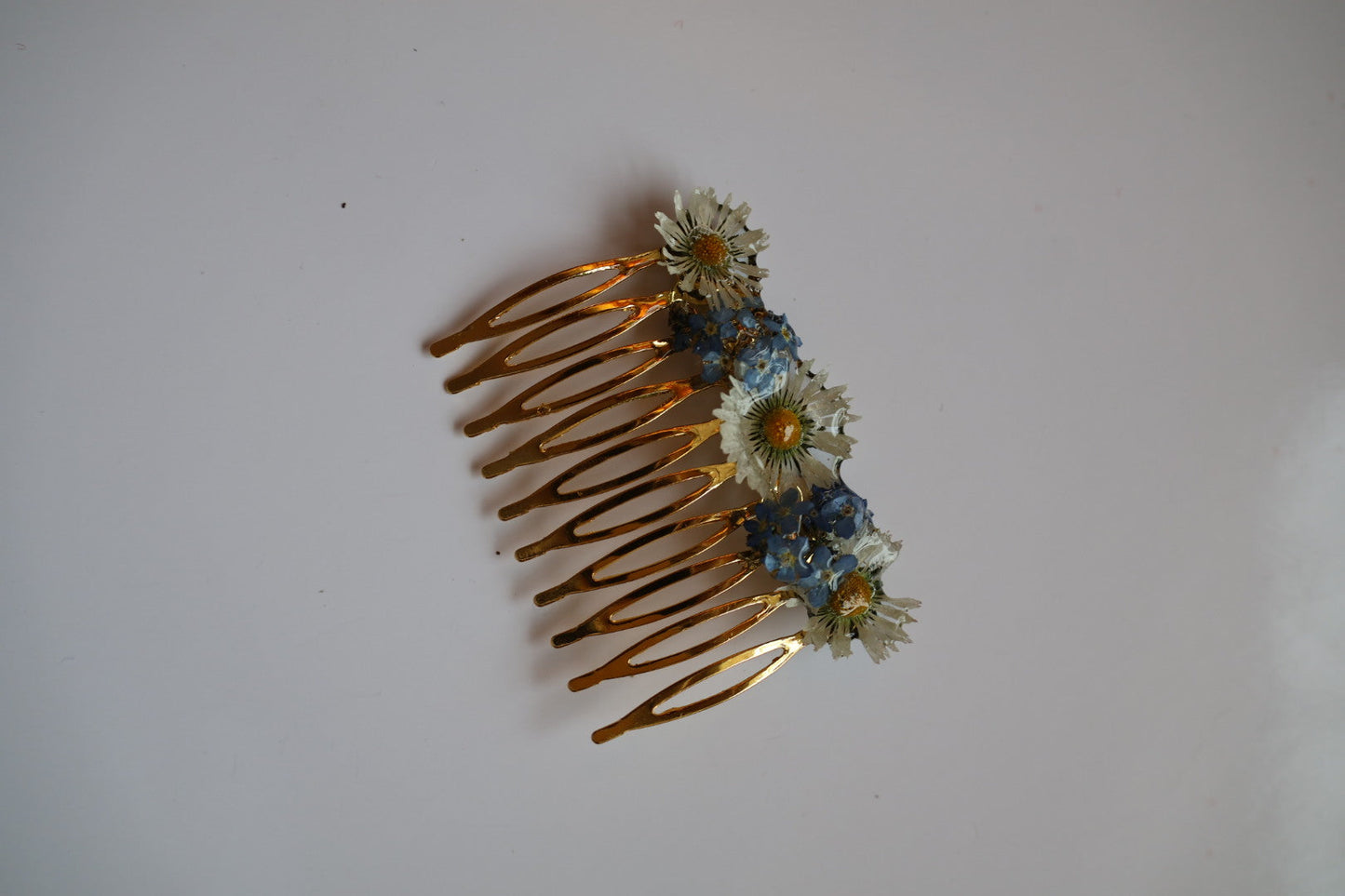 Daisy and forget me not haircomb SYLLIA