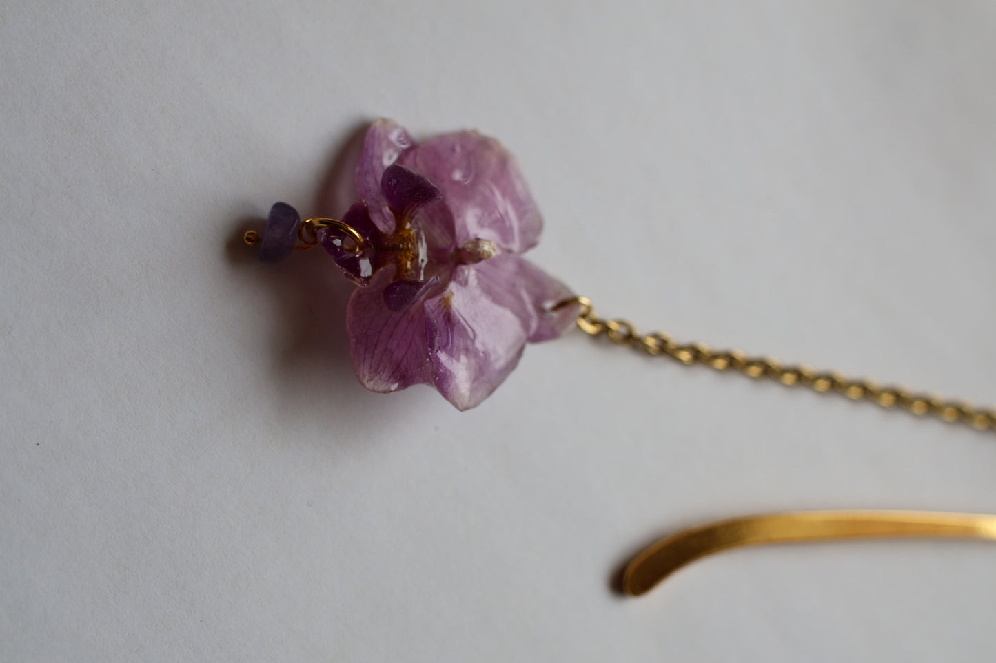 Amethyst orchid bookmark SYLLIA