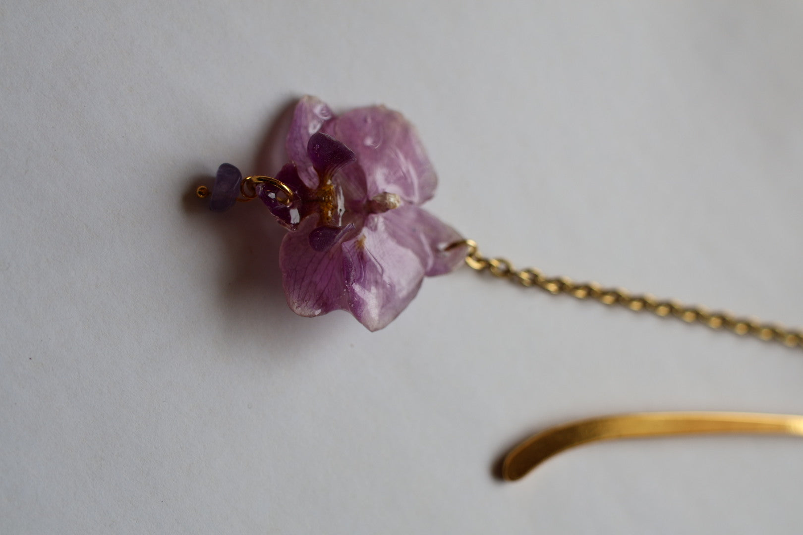 Amethyst orchid bookmark SYLLIA