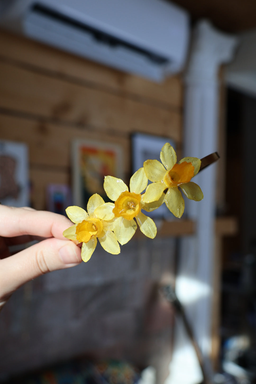 Daffodil tiara headband SYLLIA
