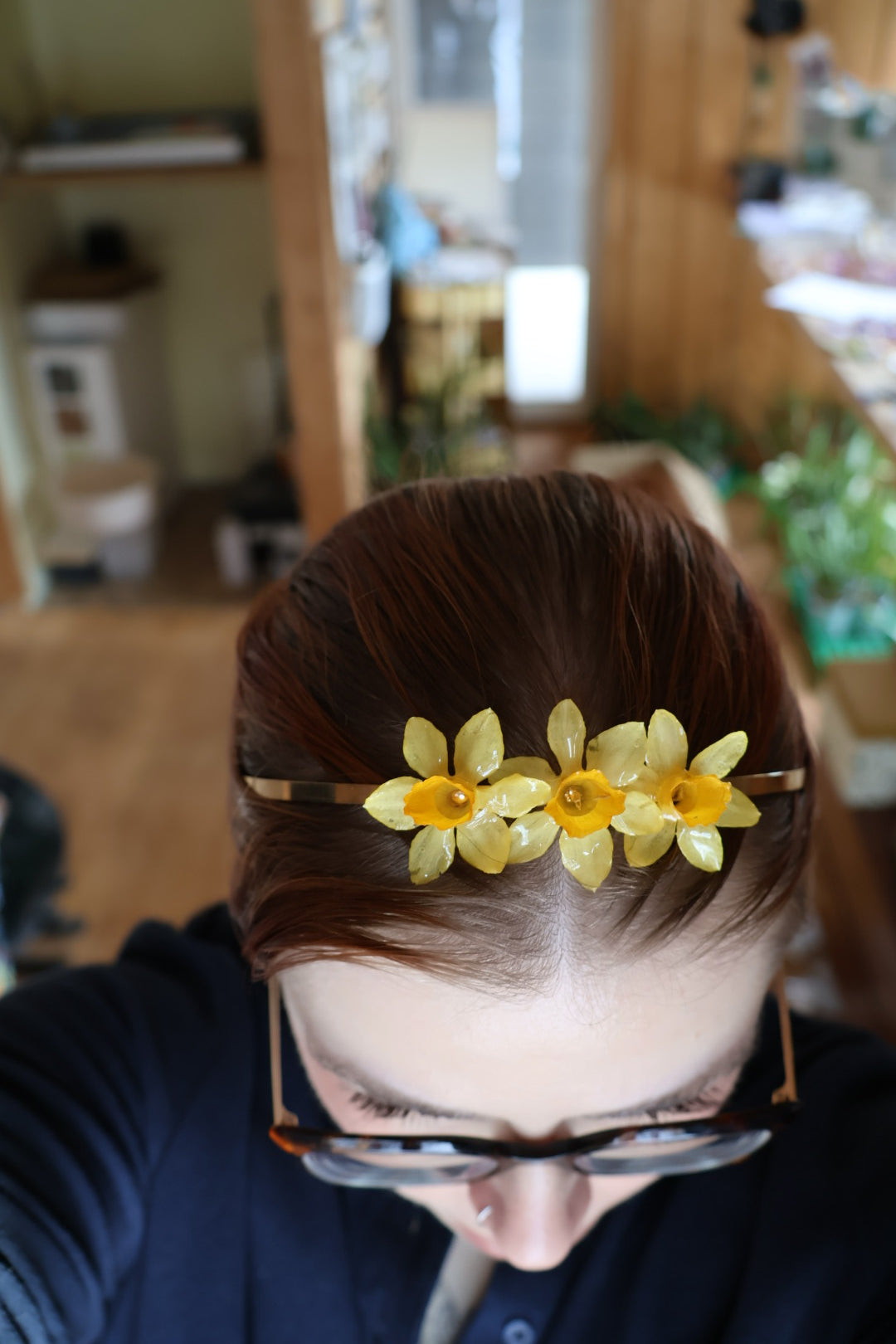 Daffodil tiara headband SYLLIA