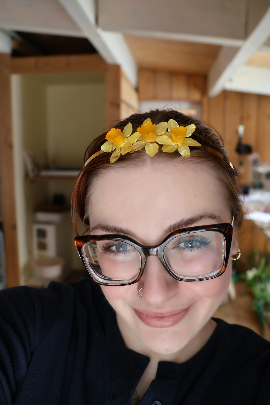 Daffodil tiara headband SYLLIA
