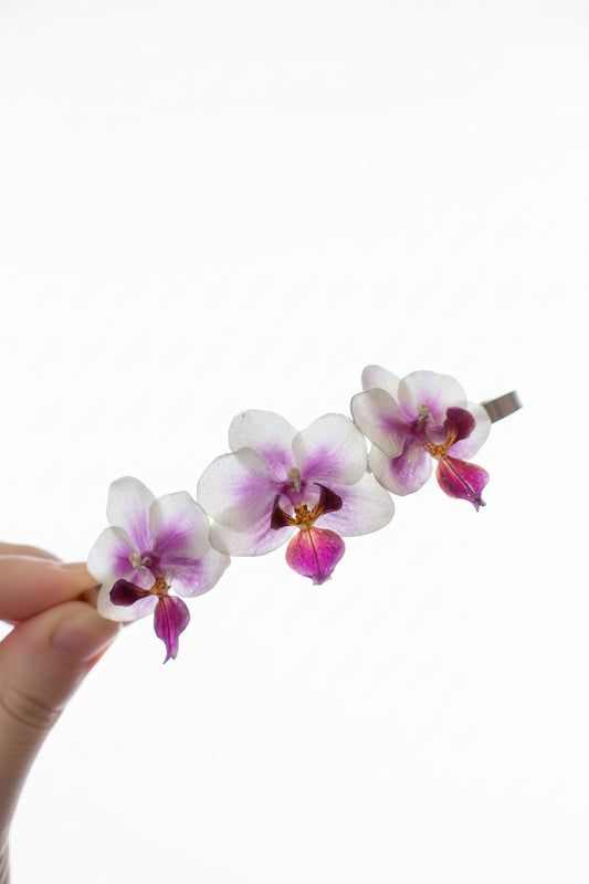 Orchid tiara headband SYLLIA